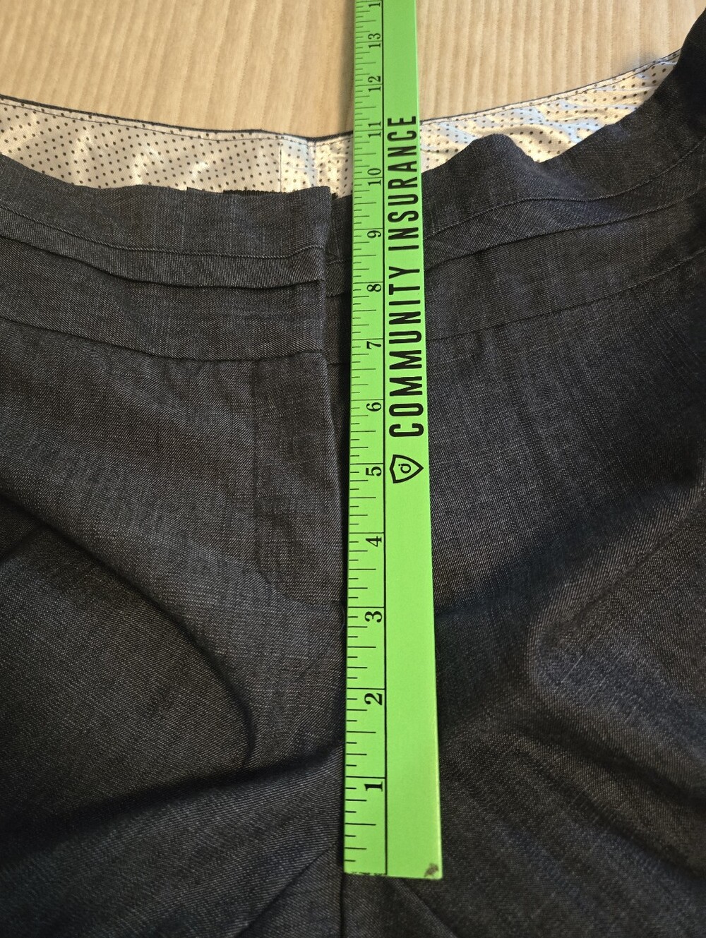 MAURICES Classic Straight-Leg Cropped Dress Pants in Dark Blue. Size 11/12. - Picture 4 of 8